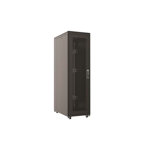 AGER 26U + 2li Fan 800x1000mm Dikili Tip Siyah Kabinet Vega AG-VB26U8010S1-BAAA-A-M1 Cam Kapak