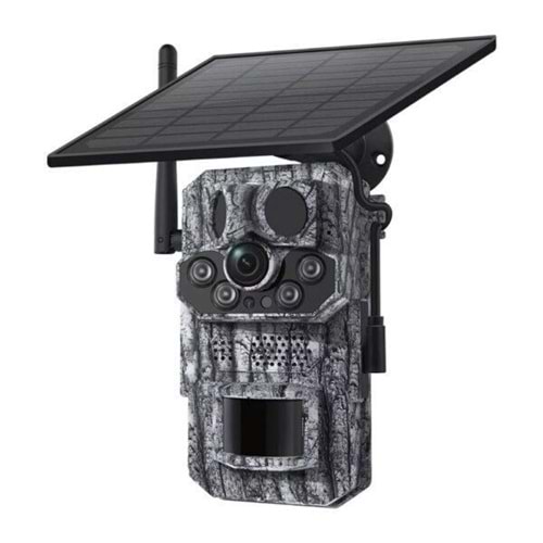 AVENIR 3MP Gps Black Light 4G Kamuflaj Fotokapan Solar Kamera AV-S443H