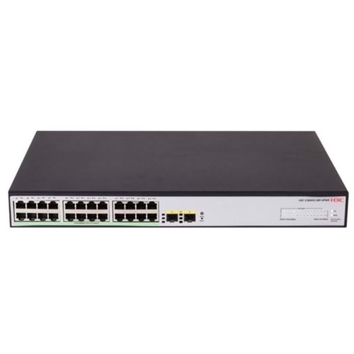 H3C 24port PoE 370w 2-SFP Gigabit Yönetilebilir Switch 1600V2-26P-HPWR
