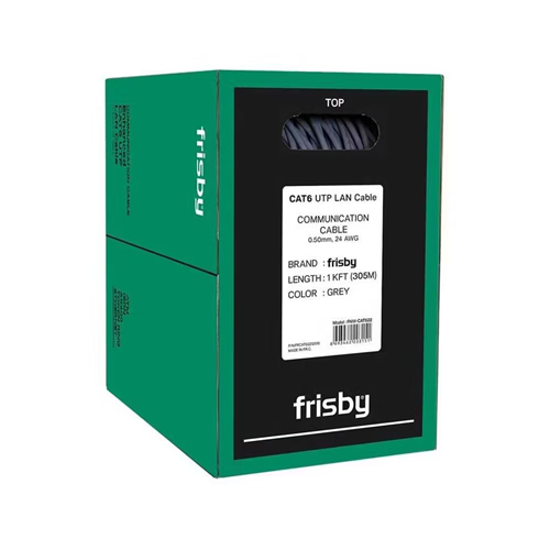 FRISBY 305metre Cat6 Utp 24AWG Gri CCA Kablo FNW-CAT622