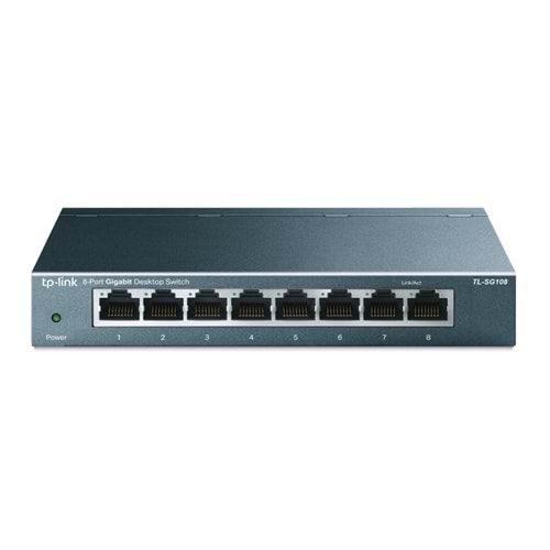 TP-LINK 8port Gigabit Yönetilemez Switch Çelik Kasa TL-SG108