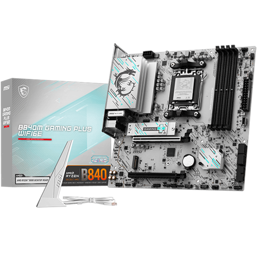 MSI PRO B840M GAMING PLUS WIFI6E DDR5 HDMI PCIE 5.0 AM5 mATX