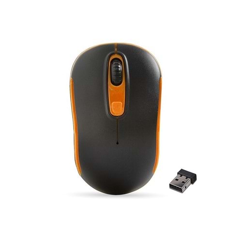 Everest SM-804 Siyah-turuncu kablosuz mouse