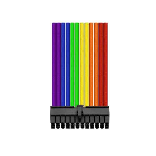 Thermaltake TtMod AC-049-CNONAN-A1 Rainbow Power Supply Sleeved Kablo Seti (16 AWG)
