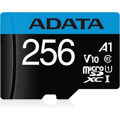 Adata 256GB Premier 100MB/S CLASS10 A1 Adaptörlü MicroSDXC Hafıza Kartı AUSDX256GUICL10A1-RA1