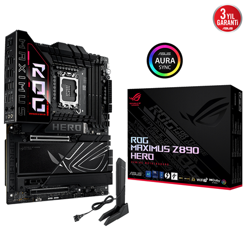 ASUS ROG MAXIMUS Z890 HERO WIFI7 DDR5 HDMI PCIE 5.0 1851p ATX