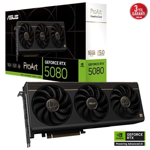 ASUS 16GB PROART RTX5080-O16G GDDR7 256bit HDMI DP PCIe 5.0