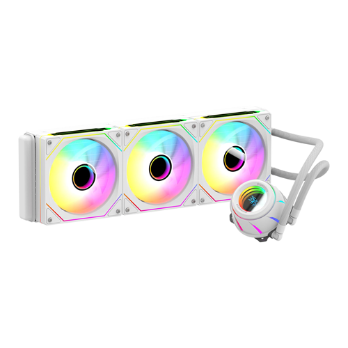 GAMEBOOSTER 360MM BLADE 360W GB-LCS-BL360W ARGB AM5-1851p Sıvı Soğutmalı İşlemci Fanı Beyaz