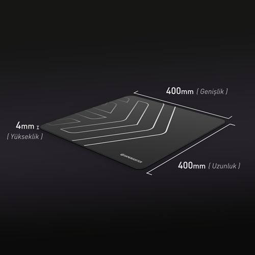 GAMEBOOSTER MP400 Kaymaz Tabanlı, Su Geçirmez ve Hassas Yüzeyli Oyuncu Mousepad (400x400x4mm)