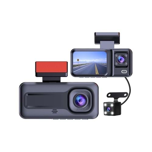 Daytona A98 Black box araç içi ön+arka+iç kayıt kamera