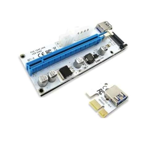 S-Link SL-EX10 PCI-E 1X=>16X Sata 6p bitcoin 08 riser kart