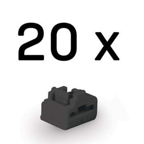 Lindy LIN-47892 Siyah 20'li Paket RJ45 Port Kilidi