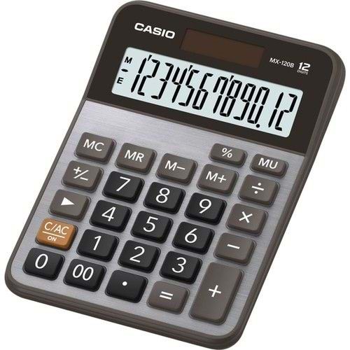 CASIO MX-120B 12 HANE HESAP MAKİNASI GÜMÜŞ
