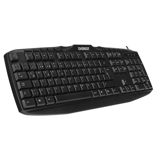 Everest KB-250U Q USB Multimedia siyah klavye