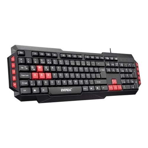 Everest KB-G7 Armor Q USB siyah oyuncu klavye