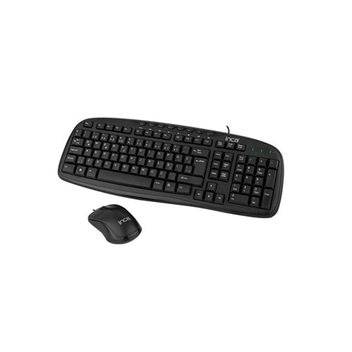 Inca IMK-384U USB Q Klavye&-Mouse set,siyah