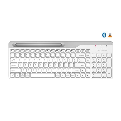 A4 Tech FBK25 Bluetooth Q nano 2,4G beyaz klavye