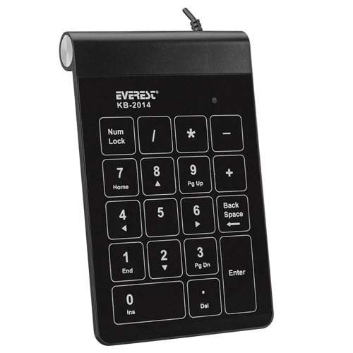 Everest KB-2014 USB Nümerik siyah key pad