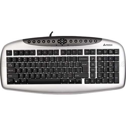 A4 TECH KB-21 KABLOLU PS/2 Q KLAVYE,GÜMÜŞ-SİYAH