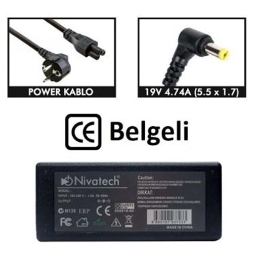 Nivatech BC961 19V 3,42A (5,5*2,5mm)STANDART