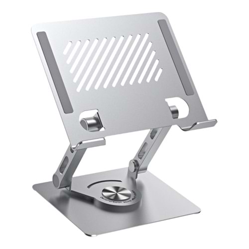 Daytona ZR-753 360° Döner metal notebook stand, açık gri