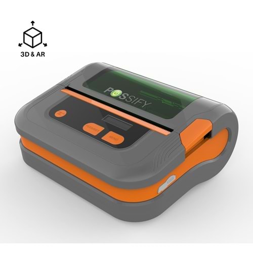 Possify MP100H-BT Mobil Fiş-Barkod Yazıcı USB Blu Bluetooth