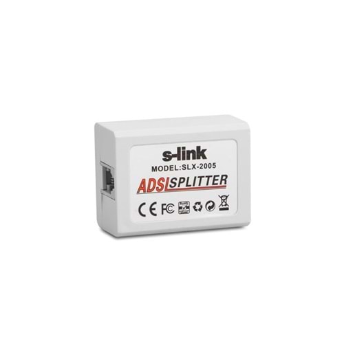 S-Link SLX-2005 ADSL filtreli ve kutulu splitter