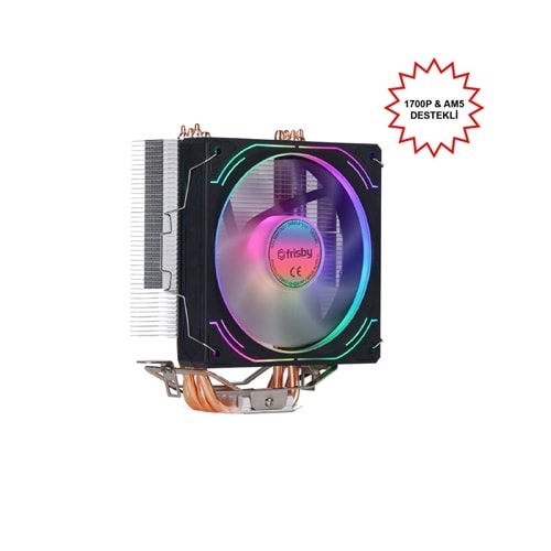 Frisby Cpu Fan FCL-F1334C 180W 1366/115X/1200/1700 AM2/AM2+/AM3/AM4/AM5