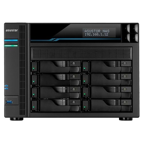 Asustor AS6508T Nas Kayıt Cihazı (8GB Ram) 2*M.2 (8 Disk Yuvalı) Tower Tipi Max:64GB Ram Kapasitesi