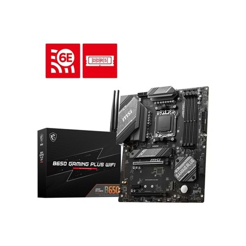 MSI B650 GAMING PLUS WIFI AM5 DDR5 6000MH(OC) Hdmi DisplayPort 2xM.2