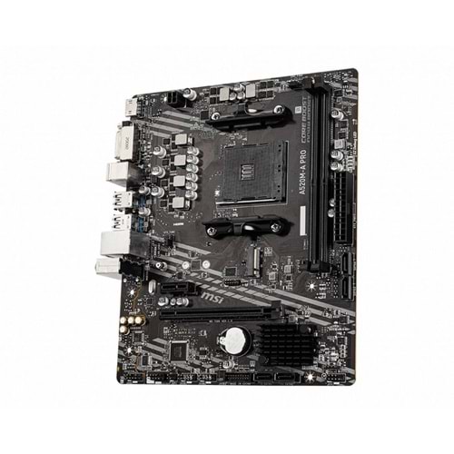 MSI A520M-A PRO AM4 2DDR4 1PCIEx16/1M.2/4SATA3/ 6USB3.2GEN1/GBLAN/HDMI/DVI-D