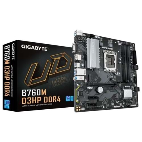 Gigabyte B760M-D3HP-DDR4 1700P Ddr4 DP+Hdmi+Vga