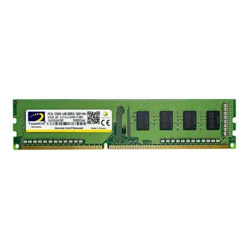 Twinmos 4Gb Ddr3 1600Mhz Pc Ram 1,35V MDD3L4GB1600D
