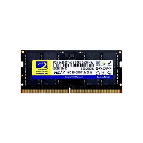 TWINMOS 16GB DDR5 5600MHZ N.B RAM TMD516GB5600S46