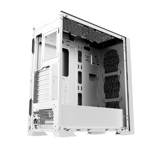 POWERBOOST PB-P1601BW 4-ARGB Fanlı Gaming EATX PC Kasası Beyaz