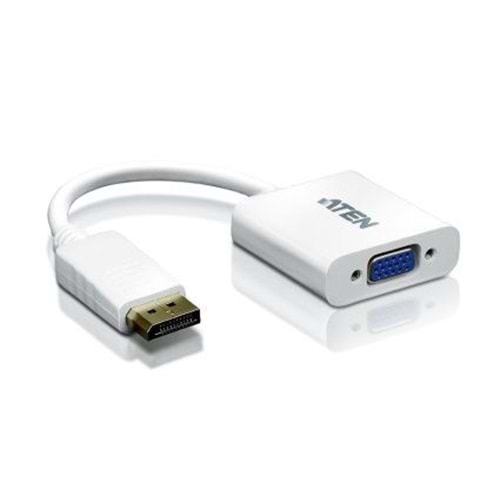 ATEN-VC925 20cm DP ERKEK<=>VGA HDB15 DİŞİ ÇEVİRİCİ (Giriş:Displayport-Erkek=>Çıkış: VGA-HDB-15 Dişi)