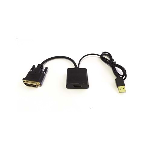 Beek BA-DVI-DP DVI(E)<=>DP(D)+USB çevirici,kablolu
