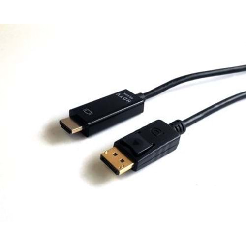 Beek BC-DSP-DP-HA-UHD-03-1 3m DP=>HDMI 4K 30Hz kablo (Giriş:Displayport-Erkek=>Çıkış:Hdmi-Erkek)