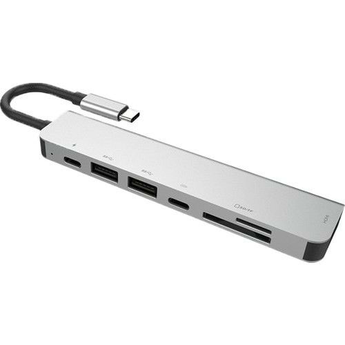 Daytona FC08 7'li USB Type-C Docking Station Giriş:Tip-C=>Çık:2xUSB3.0+HDMI+SD+Mic.SD+Type-C+PD