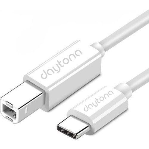 Daytona TB1-2-1 1m Tip-C =>USB B çevirci kablo Midi Org, Elektrikli Piyano, Yazıcı,Tablet,Telefon