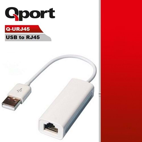 Qport Q-URJ45 USB2.0 => RJ45 ethernet çevirici