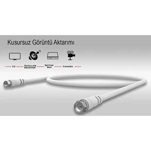 Inca IUK-2TM 2m F Konnektörlü uydu anten kablosu,