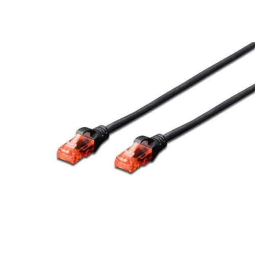 Beek BC-U60015BL 0,15m Cat 6 AWG 26 siyah LSZH pat patch kablo