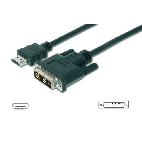 Digitus AK-330300-100-S 10m HDMI=>DVID18+1 Kablo