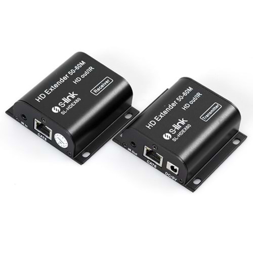 S-LINK HDMI CAT6+RS232 60,0m UZATICI (SL-HDEX60)