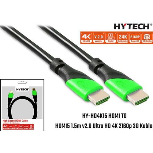 S-LINK-HYTECH HY-HD4K15 15m HDMI KABLO V2.0 UHD 4