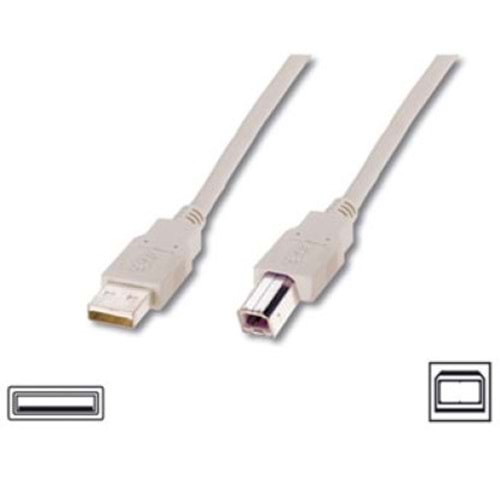 Digitus AK-300105-050-E 5m USB2,0 AE/BE bej kabl Bej