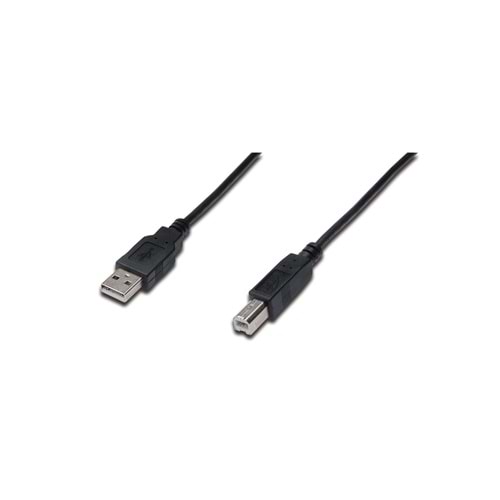 Digitus AK-300105-018-S 1.8m USB2.0 AE/BE siyah ka kablo