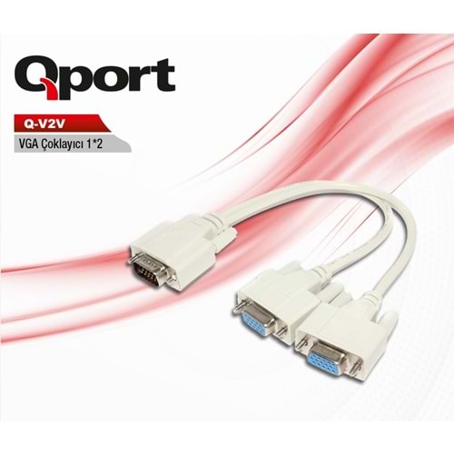 Qport Q-V2V VGA Çoklayıcı (Y) kablo