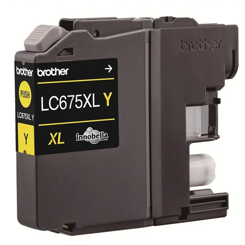 BROTHER LC675XLY Sarı (Yellow) Yüksek Kapasiteli Mürekkep Kartuşu (1.200 Sayfa)